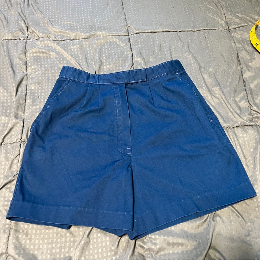 Court Casuals Women Tennis shorts Size 10 Navy Blue Made In The USA Vintage Size